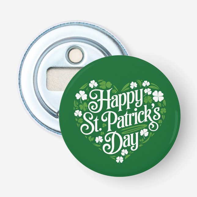 Glad St. Patricks dag  Flasköppnare (Framsidan)