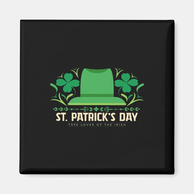Glad St Patricks dag födelsedag Saint Paddys Kvinn Magnet (Framsidan)