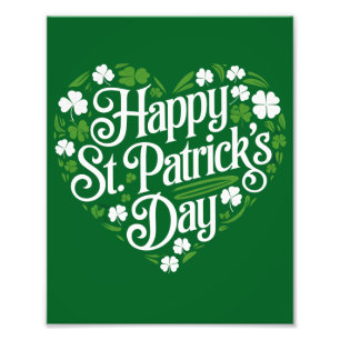 Glad St. Patricks dag Fototryck