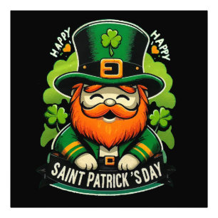 Glad St Patricks dag Fototryck