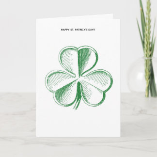 GLAD ST. PATRICKS DAG GRATTISKORT KORT