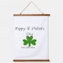 Glad St. Patrick's dag grön shamrock namn