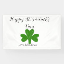 Glad St. Patrick's dag grön shamrock namn