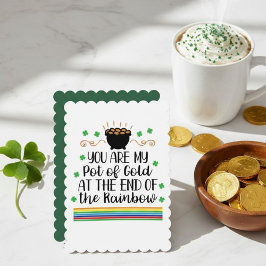 Glad St. Patricks dag Irländskt gratulationskort Julkort