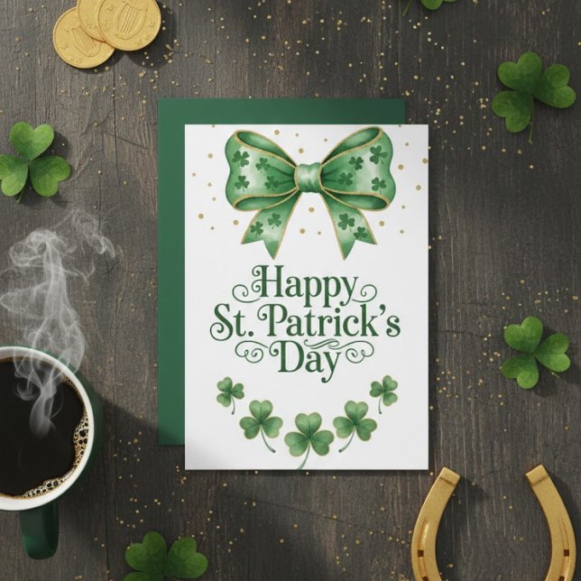 Glad St. Patricks dag Irländskt gratulationskort Julkort (Skapare uppladdad)
