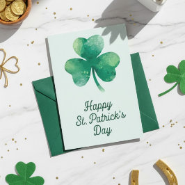 Glad St. Patricks dag Irländskt gratulationskort Julkort