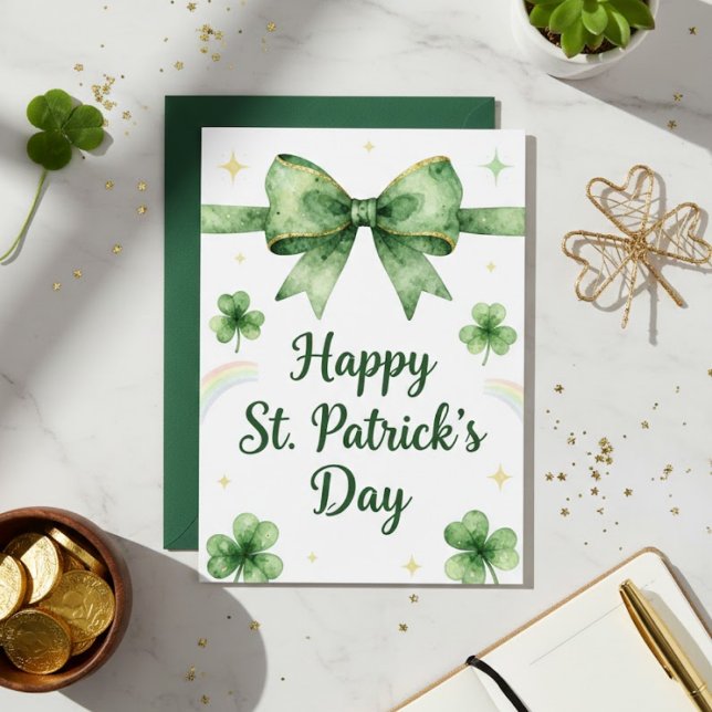 Glad St. Patricks dag Irländskt gratulationskort Julkort (Skapare uppladdad)