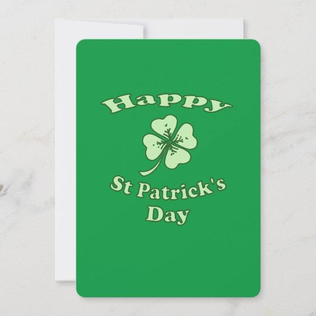 Glad St Patrick's dag Julkort (Framsida)