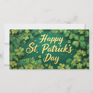 Glad St. Patricks dag Klöver Design
