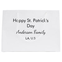 Glad st. Patricks dag namn familj plats enkel g
