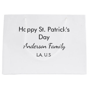 Glad st. Patricks dag namn familj plats enkel g