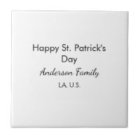 Glad st. Patricks dag namn familj plats enkel g