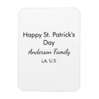 Glad st. Patricks dag namn familj plats enkel g