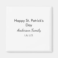Glad st. Patricks dag namn familj plats enkel g