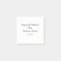 Glad st. Patricks dag namn familj plats enkel g
