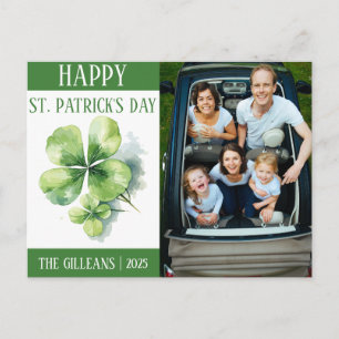 Glad St. Patricks dag Shamrocks familj 1 foto  Helg Vykort