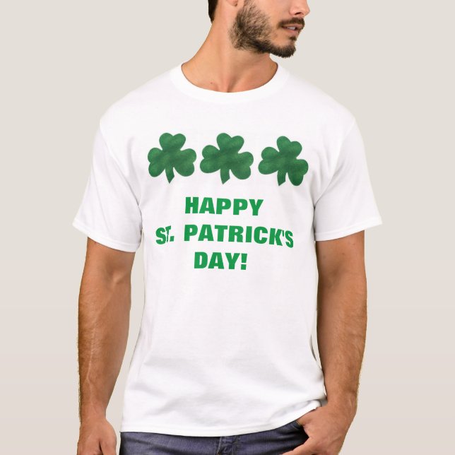 GLAD ST. PATRICK'S DAG T SHIRT (Framsida)