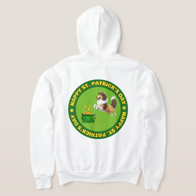 Glad St. Patricks dag T Shirt (Laydown Baksida)