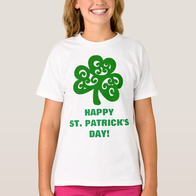 GLAD ST. PATRICKS DAG T SHIRT (Framsida)