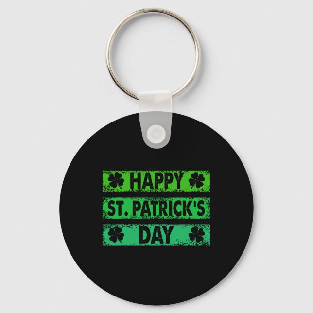 Glad St Patricks Day 2025 - Glad St Saint Patric Nyckelring (Framsida)