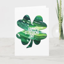 Glad St Patricks Day 4 blad klöver Irländsk stolth