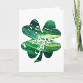 Glad St Patricks Day 4 blad klöver Irländsk stolth Kort