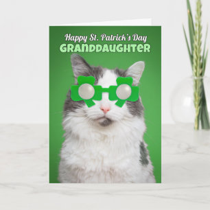 Glad St. Patrick's Day barnbarnskatt humor Kort