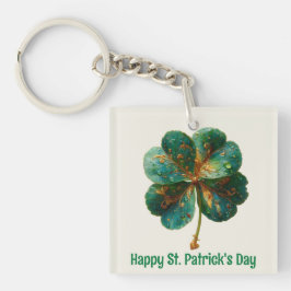 Glad St. Patrick's Day Elegant Shamrock