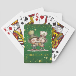 Glad St. Patrick's Day-festillustration Casinokort