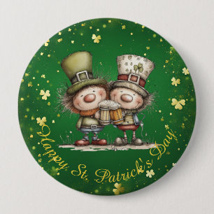 Glad St. Patrick's Day-festillustration Knapp