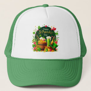 Glad St. Patrick's Day Festlig Firande Keps
