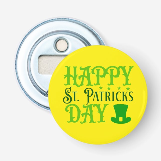 Glad St. Patrick's Day Flasköppnare (Framsidan)