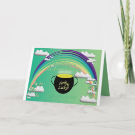 Glad St. Patrick's Day hälsning Helgkort