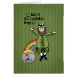 Glad St. Patrick's Day Hälsningskort