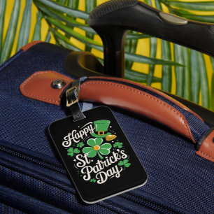 Glad St Patrick's Day irländskt arv St Patty's  Bagagebricka