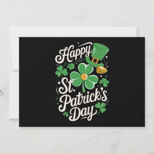 Glad St Patricks Day irländskt arv St Patty's  Inbjudningar