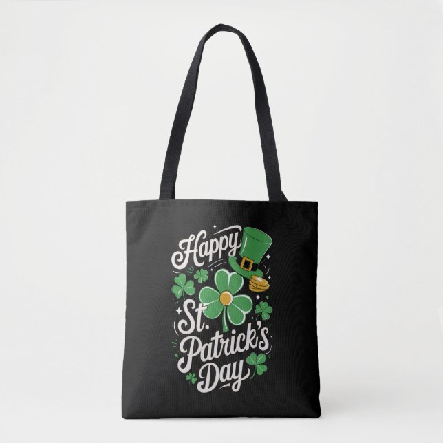 Glad St Patrick's Day irländskt arv St Patty's  Tygkasse (Framsida)