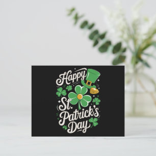 Glad St Patrick's Day irländskt arv St Patty's  Vykort