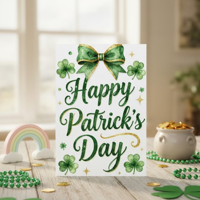 Glad St Patrick's Day Irländskt gratulationskort Julkort (Skapare uppladdad)