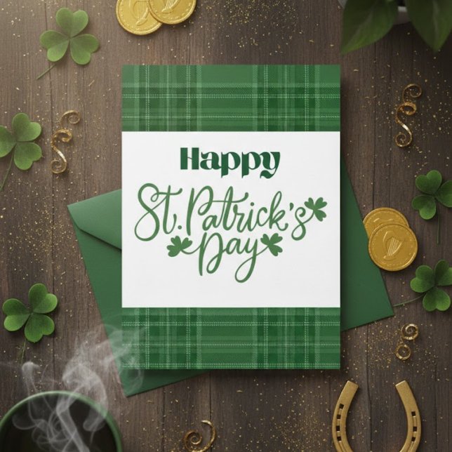 Glad St. Patrick's Day Irländskt gratulationskort Julkort (Skapare uppladdad)
