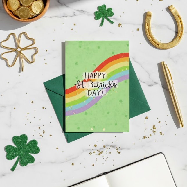 Glad St. Patrick's Day Irländskt gratulationskort Julkort (Skapare uppladdad)
