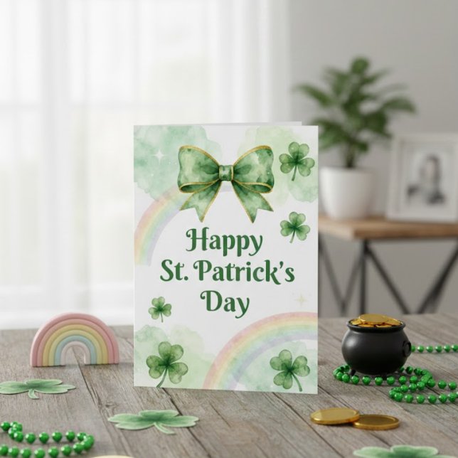Glad St. Patrick's Day Irländskt gratulationskort Julkort (Skapare uppladdad)