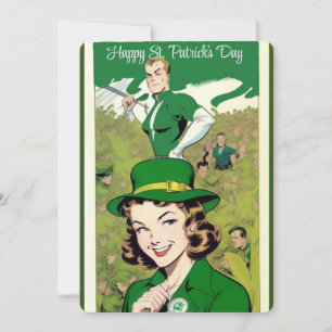 Glad St. Patrick's Day Julkort