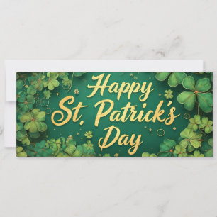 Glad St. Patrick's Day-klöverdesign