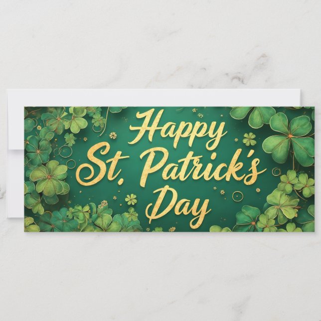 Glad St. Patrick's Day-klöverdesign (Framsida)