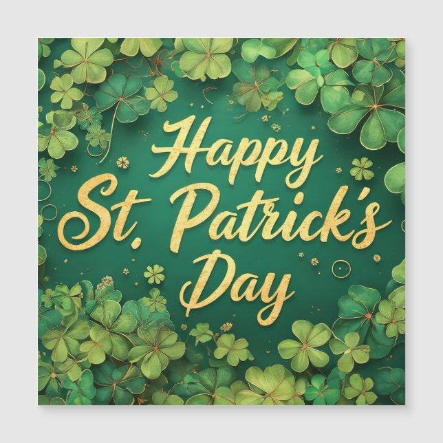 Glad St. Patrick's Day-klöverdesign (Framsida)