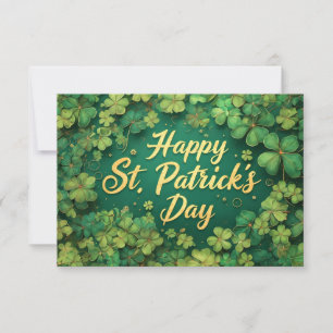 Glad St. Patrick's Day-klöverdesign