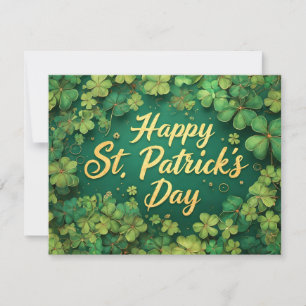 Glad St. Patrick's Day-klöverdesign