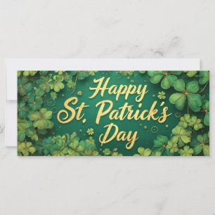 Glad St. Patrick's Day-klöverdesign