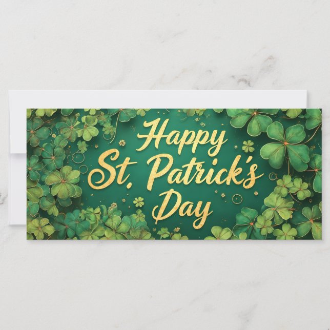 Glad St. Patrick's Day-klöverdesign (Framsida)